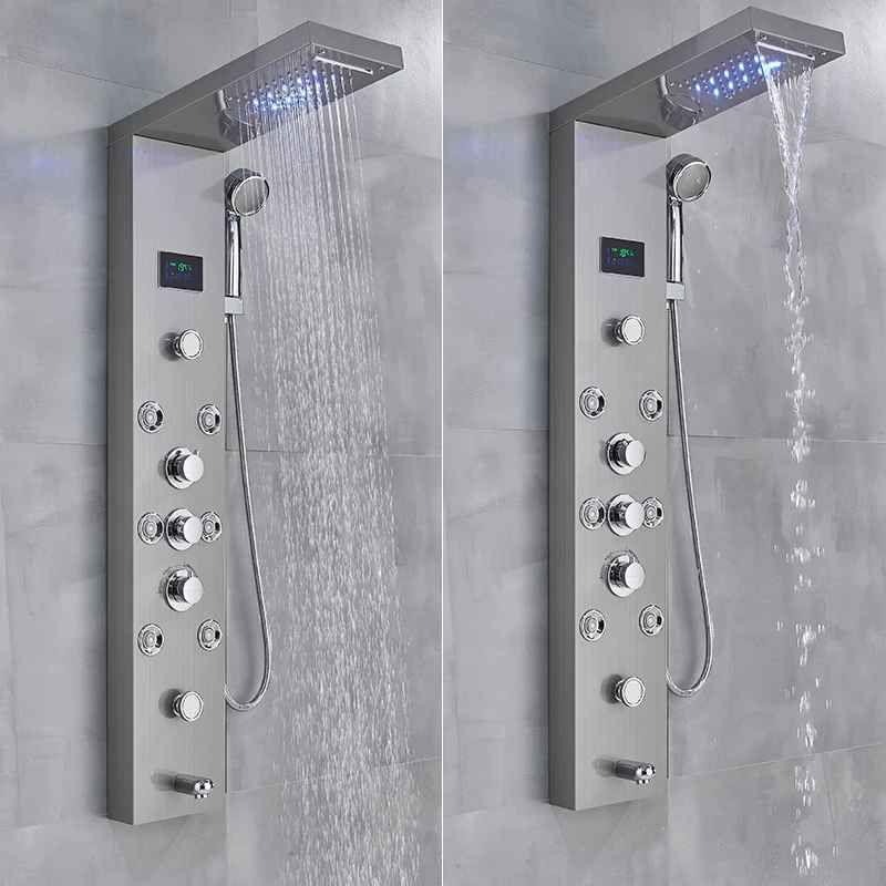 colonne de douche mitigeur baingoire inox