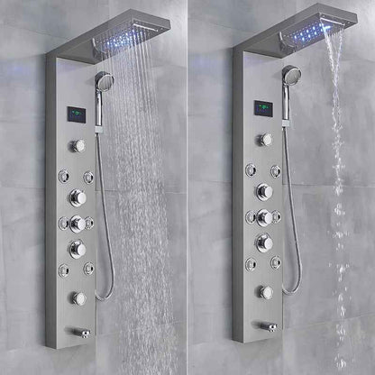 colonne de douche mitigeur baingoire inox