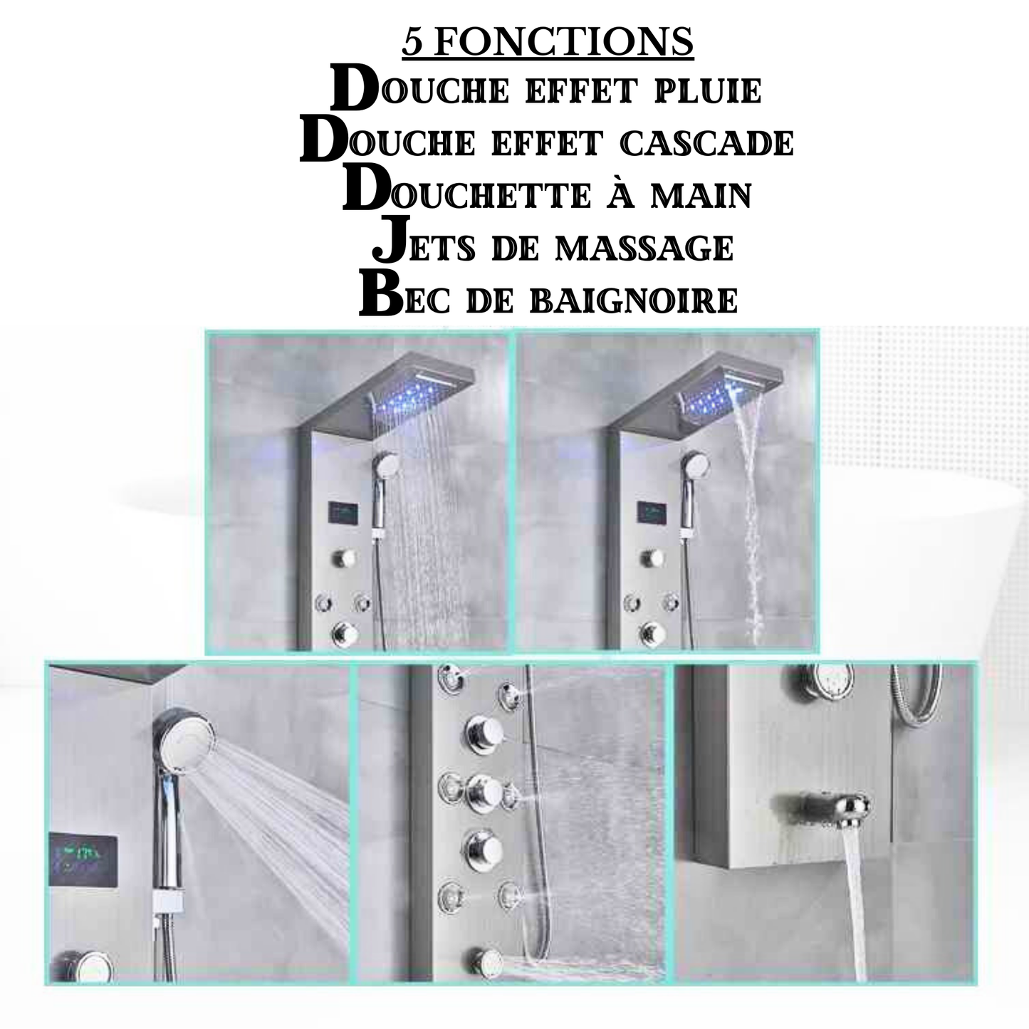 colonne douche 5 fonctions