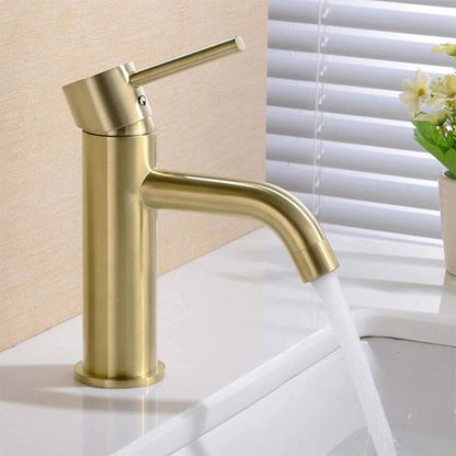 lavabo mitigeur dore