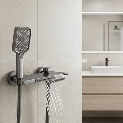 mitigeur baignoire tablette cascade
