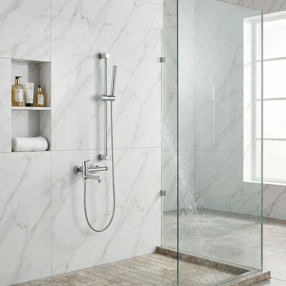 mitigeur douche chromee salle bain