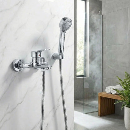 mitigeur douche robinet laiton triple argente