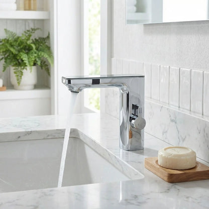 mitigeur lavabo infrarouge chrome
