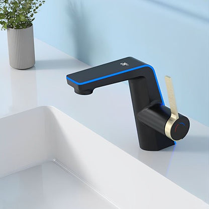 mitigeur lavabo monocommande noir